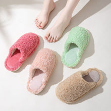 Load image into Gallery viewer, Comfortable Cotton Slippers Home Women Winter Indoor Non-Slip Warmth Shoes Couple Plush Slippers Unisex Men's And Women's House Slippers Indoor Memory Foam Cotton Slippers
