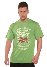 Load image into Gallery viewer, Born To Be Pilot Men's Bamboo Viscose/Organic Cotton Short Sleeve Graphic T-Shirt
