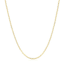 Load image into Gallery viewer, 14k Yellow Gold Faceted Cable Link Chain 1.3mm
