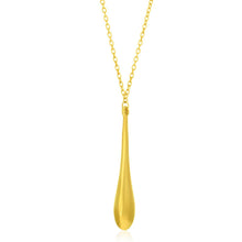 Load image into Gallery viewer, 14k Yellow Gold Teardrop Shape Long Pendant
