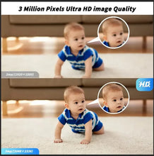 Load image into Gallery viewer, 3MP Smart Home Security Camera – Night Vision, Two-Way Audio, Motion Detection, Alexa Compatible
