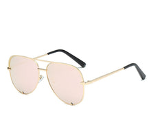 Load image into Gallery viewer, Luxury Lady Vintage Round Metal  Sunglasses For  Driving Black Retro Mirror Sunglasses Woman  Shade Sunglasses With  UV400 Protection
