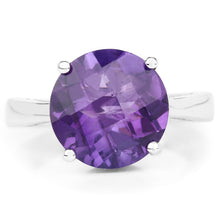 Load image into Gallery viewer, 5.60 Carat Genuine Amethyst .925 Sterling Silver Ring
