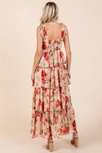 Load image into Gallery viewer, New Summer Layered Floral Sweetheart Neck Maxi Dress For Women – Romantic and Feminine Floral Dress with Layered Skirt
