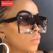 Load image into Gallery viewer, NEW Top Oversized Square Modern  Woman And Ladies Fashion Retro Gradient Sunglasses With  Big Frame And  Vintage Eyewear UV400 Protection
