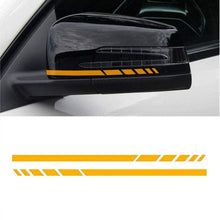 Load image into Gallery viewer, 1Pair Car Rear View Mirror Sticker Reflective Decal Vinyl Sticker Decal Stripe Sticker  Car Rear View Mirror Stickers Car Body Stickers Waterproof Reflective Car Side Stickers Auto Side Stripe Decals  Side Mirror Reflective Decals Auto Rearview Stickers

