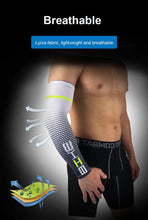 Load image into Gallery viewer, 1Pair Cool Men Cycling Running UV Sun Protection Arm Cover Protective Arm Sleeve Bike Sport Arm Warmers Arm Sleeves Hand Sleeves For Biking Cycling Golf Outdoor Sports Outdoor Arm Sleeves Arm Cover For Men
