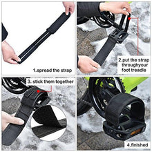 Load image into Gallery viewer, 1pair Nylon Bicycle Pedal Straps Toe Clip Foot Strap Belt Adhesively Bicycle Pedal Tape Fixed Gear Bike Cycling Cover Universal Bicycle Fixed Strap Anti-Slip Double Adhesive Pedal Toe Clip Strap Cycling Pedal Accessory
