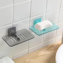 Load image into Gallery viewer, 1PC Bathroom Shower Soap Box Dish Storage Plate Tray Holder Case Wall-mounted Soap Holder Housekeeping Container Soap Dish Drainer Tray - Suction Cup Soap Dish Holder Wall Mounted for Bathroom Shower Pack
