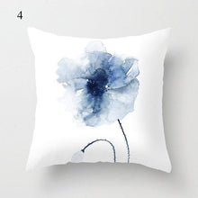 Load image into Gallery viewer, 1pc Blue Geometric Landscape Pillowcase Waist Throw Cushion Cover Sofa Printed Navy Blue Throw Pillow Covers Sea Texture Cushion Cover Elegant Decor Square Pillows Covers Car Home Decor 45x45CM
