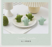 Load image into Gallery viewer, 1pc Cactus Candle Handmade Delicate Cactus Candles For Birthday Party Wedding Spa Home Decoration Romantic Cute Soy Wax Aromatherapy Small Scented Relaxing Birthday Wedding Party Gift Home Decor
