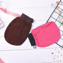 Load image into Gallery viewer, 1PC Colorful Shower Bath Magic Peeling Glove Modern Exfoliating Tan Removal Skincare Soft Gloves For Shower  Body Scrubber Bath Accessories
