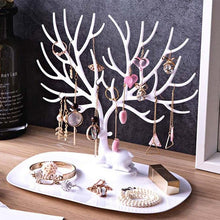 Load image into Gallery viewer, 1pc Creative Deer Horn Tree Charm Jewelry Organizer Earring Bangle Necklace Bracelet Display Holder Unique Design Jewelry Organiser for Women Classic Tree Shape High Quality Necklace Earring Display Holder Tree Jewelry Organizer For Women
