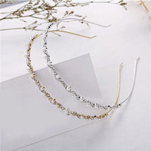 Load image into Gallery viewer, 1Pc Crystal Rhinestone Pearl Hair Hoop Headband Bridal Wedding Hair Accessories Girl Beauty Headwear Headdress Women Headpieces
