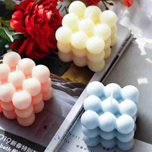 Load image into Gallery viewer, 1pc Cube Wax Fragrance Candle Bougie Rose Scented Candles Cute Wax Candles Cube Scented Candle Handmade Decorative Candle Hand Poured Scented Candle Home Decor Candle for Bedroom Aesthetic  Home Geometric Decoration Cube Wax Fragrance Candle
