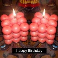 Load image into Gallery viewer, 1pc Cube Wax Fragrance Candle Bougie Rose Scented Candles Cute Wax Candles Cube Scented Candle Handmade Decorative Candle Hand Poured Scented Candle Home Decor Candle for Bedroom Aesthetic  Home Geometric Decoration Cube Wax Fragrance Candle

