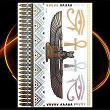 Load image into Gallery viewer, 1PC Gold Chain Bracelet Tattoo Sticker Summer Style Fake Jewelry Temporary Tattoo Waterproof Gold Sliver Glitter Body Face Tattoo For Womens
