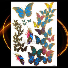 Load image into Gallery viewer, 1PC Gold Chain Bracelet Tattoo Sticker Summer Style Fake Jewelry Temporary Tattoo Waterproof Gold Sliver Glitter Body Face Tattoo For Womens
