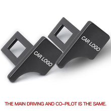 Load image into Gallery viewer, 1PC Hidden Zinc Alloy Car Safety Seat Belt Buckle Universal Seat Belt Clips Carbon Fiber Alarm Stoppers Clip Car Accessories Universal Seat Belt Buckle Auto Metal Seat Belts Clip
