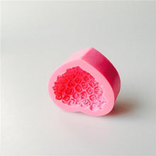 Load image into Gallery viewer, 1PC Love Heart Rose Flower Shape 3D Silicone Mold Fondant Chocolate Cake Decorating Baking Tools Moulds Mold Soap Rose Flower Heart Molds Fondant Sugar Pudding Soap Candle Mould
