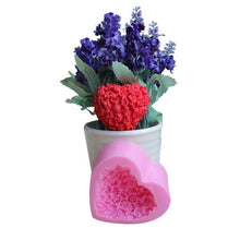 Load image into Gallery viewer, 1PC Love Heart Rose Flower Shape 3D Silicone Mold Fondant Chocolate Cake Decorating Baking Tools Moulds Mold Soap Rose Flower Heart Molds Fondant Sugar Pudding Soap Candle Mould
