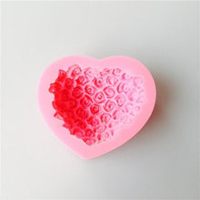 Load image into Gallery viewer, 1PC Love Heart Rose Flower Shape 3D Silicone Mold Fondant Chocolate Cake Decorating Baking Tools Moulds Mold Soap Rose Flower Heart Molds Fondant Sugar Pudding Soap Candle Mould
