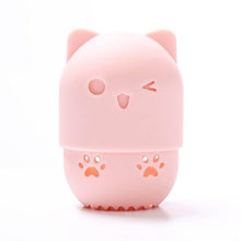 Load image into Gallery viewer, 1PC Luxury Powder Puff Holder Sponge Makeup Drying Case Portable Soft Silicone Cosmetic Sponge Box Holder Elegant Soft Design
