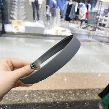 Load image into Gallery viewer, 1PC Plastic Fashion Frosted Wide Headband Hair Band Headwear Bezel Hair Accessories For Woman Satin Covered Resin Hairbands Gorgeous Hair Accessories For Women
