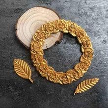 Load image into Gallery viewer, 1PC Rosette Leaves Silicone Mold Cake Chocolate Mold Picture Frame Frame Sugar Baking Mold Molding Silicone Picture Frames Fondant Molds Photo Mirror Silicone Wedding Cake Decorating Mold
