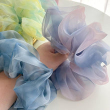 Load image into Gallery viewer, 1PC Spring Summer Net Yarn Hair Bow Scrunchies Large Chiffon Women Elastic Hair Band Ponytail Holder Hair Tie Ponytail Holder Accessories for Women Girls
