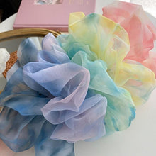 Load image into Gallery viewer, 1PC Spring Summer Net Yarn Hair Bow Scrunchies Large Chiffon Women Elastic Hair Band Ponytail Holder Hair Tie Ponytail Holder Accessories for Women Girls
