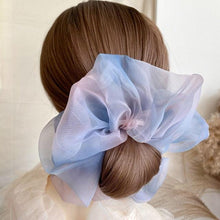 Load image into Gallery viewer, 1PC Spring Summer Net Yarn Hair Bow Scrunchies Large Chiffon Women Elastic Hair Band Ponytail Holder Hair Tie Ponytail Holder Accessories for Women Girls
