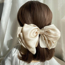 Load image into Gallery viewer, 1PC Winter Velvet Bowknot Hair Clips Hand Tie Large Pigtail Bows Hairpin For Women Girls Satin Temperament Elegant Fashion Hairgrips Accessories For Party
