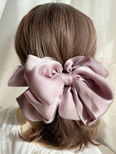 Load image into Gallery viewer, 1PC Winter Velvet Bowknot Hair Clips Hand Tie Large Pigtail Bows Hairpin For Women Girls Satin Temperament Elegant Fashion Hairgrips Accessories For Party
