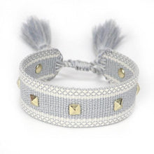 Load image into Gallery viewer, 1PC Woven Beautiful Bracelet For Men Women Adjustable Braided Friendship Bracelets Friendship Handwoven Ethnic Cotton Wrap Bracelets Knitted Bracelets Pattern For Women Girls Men
