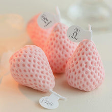 Load image into Gallery viewer, 1PC/4PCS Strawberry Decorative Aromatic Candles Strawberry Shaped Scented Candle Mini Soy Wax Candle Small Scented Candle Wax Decorative Candle for Bedroom Bathroom Decoration Parties Soy Wax Scented Candle For Birthday Wedding Candle
