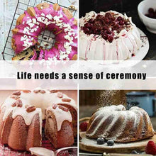 Load image into Gallery viewer, 1pcs Big Round Swirl Shape Silicone Butter Cake Mould Kitchen Baking Form Tools For Cake Bakery Baking Dish Bakeware Mold Silicone Fluted Pan Cake Nonstick Jelly Molds Tube For Baking 7*5*3cm
