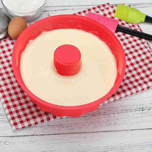 Load image into Gallery viewer, 1pcs Big Round Swirl Shape Silicone Butter Cake Mould Kitchen Baking Form Tools For Cake Bakery Baking Dish Bakeware Mold Silicone Fluted Pan Cake Nonstick Jelly Molds Tube For Baking 7*5*3cm
