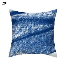 Load image into Gallery viewer, 1Pcs Blue Pattern Cushion Cover Polyester Pillowcase Decorative Navy Blue White Pillow Covers Pillow Case Blue Home Bedroom Sofa Decor Pillow Cover
