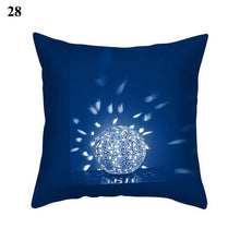 Load image into Gallery viewer, 1Pcs Blue Pattern Cushion Cover Polyester Pillowcase Decorative Navy Blue White Pillow Covers Pillow Case Blue Home Bedroom Sofa Decor Pillow Cover
