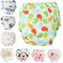 Load image into Gallery viewer, 1Pcs Cute Baby Diapers Reusable Nappies Cloth Diaper Washable Cotton Training Pants Panties
