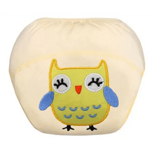 Load image into Gallery viewer, 1Pcs Cute Baby Diapers Reusable Nappies Cloth Diaper Washable Cotton Training Pants Panties
