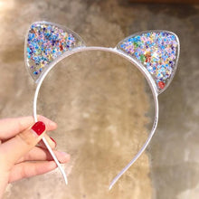 Load image into Gallery viewer, 1Pcs Cute Cat Ears Headband Baby Girls Hairband Korean Children Princess Kids Gift Hair Band Props Party Girls Gorgeous Hair Accessories For Women
