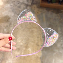 Load image into Gallery viewer, 1Pcs Cute Cat Ears Headband Baby Girls Hairband Korean Children Princess Kids Gift Hair Band Props Party Girls Gorgeous Hair Accessories For Women
