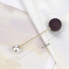 Load image into Gallery viewer, 1pcs Fashion Pearl Fixed Strap Charm Safety Pin Sweater Cardigan Clip Brooches Rhinestone Metal Jewelry Sweater Shawl Clips Faux Crystal and Pearl Pins for Fixing on Sweaters
