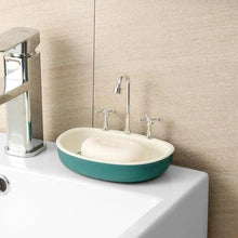 Load image into Gallery viewer, 1Pcs Faucet Shape Draining Soap Dish Portable Bathroom Products Double Layer 3Colors Eco-friendly Soap Box Draining Soap Dish Sponge Holder Soap Container with Waterfall Spout for Bathroom Shower Kitchen Sink
