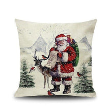 Load image into Gallery viewer, 1Pcs Happy New Year Christmas Decorations Pillows Cover Merry Christmas Throw Cushion Covers Tree Reindeer Star Pillow Case For Party Home Decoration 45x45CM
