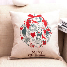 Load image into Gallery viewer, 1Pcs Happy New Year Christmas Decorations Pillows Cover Merry Christmas Throw Cushion Covers Tree Reindeer Star Pillow Case For Party Home Decoration 45x45CM
