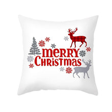 Load image into Gallery viewer, 1Pcs Happy New Year Christmas Decorations Pillows Cover Merry Christmas Throw Cushion Covers Tree Reindeer Star Pillow Case For Party Home Decoration 45x45CM
