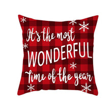 Load image into Gallery viewer, 1Pcs Happy New Year Christmas Decorations Pillows Cover Merry Christmas Throw Cushion Covers Tree Reindeer Star Pillow Case For Party Home Decoration 45x45CM
